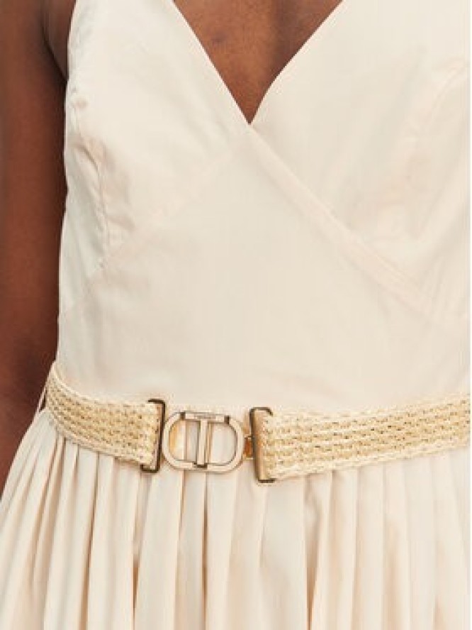 TWINSET Sukienka letnia 251TT2100 Różowy Regular Fit