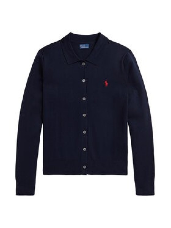 Polo Ralph Lauren Kardigan 211972110502 Granatowy Slim Fit