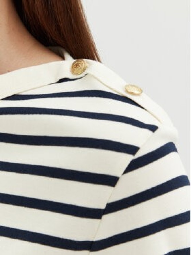 Tommy Hilfiger Bluzka WW0WW42907 Écru Regular Fit