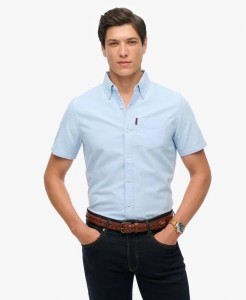 superdry Oxford Short Sleeve Shirt – koszula Oxford krótki rękaw 100% bawełna