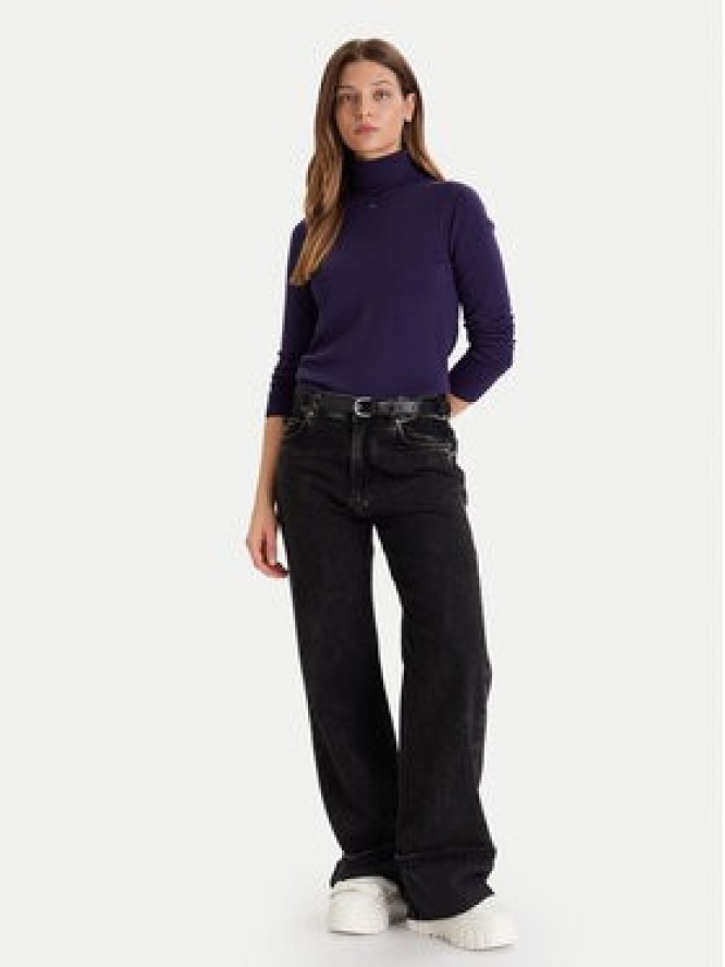 Tommy Jeans Golf Essential DW0DW21672 Fioletowy Regular Fit