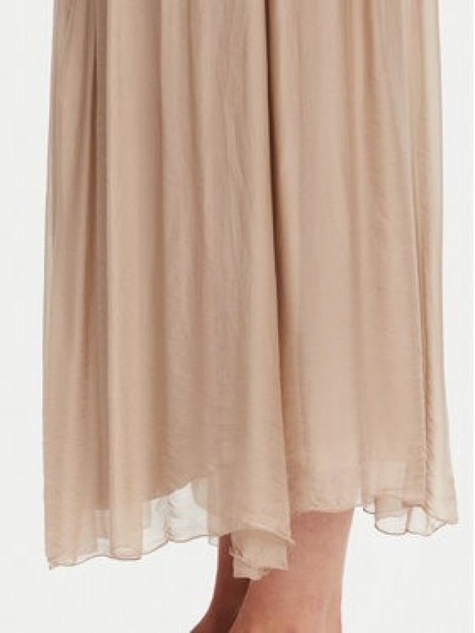 ViCOLO Spódnica midi TD0022 Beżowy Regular Fit