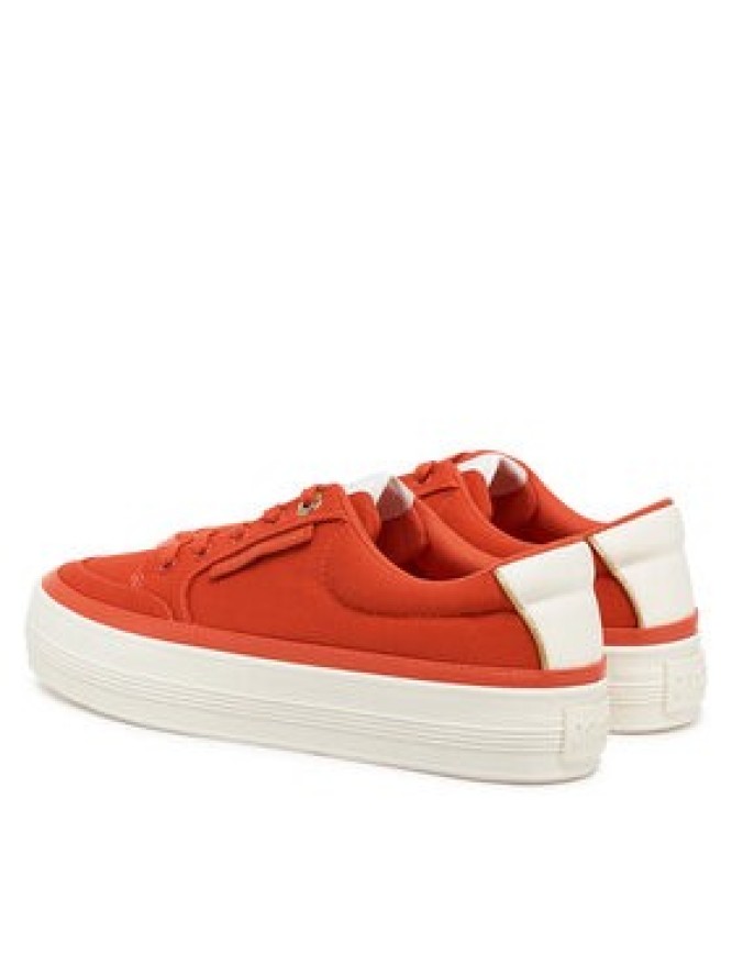 Tommy Hilfiger Sneakersy Essential Vulc Textile Sneaker FW0FW08323 Pomarańczowy