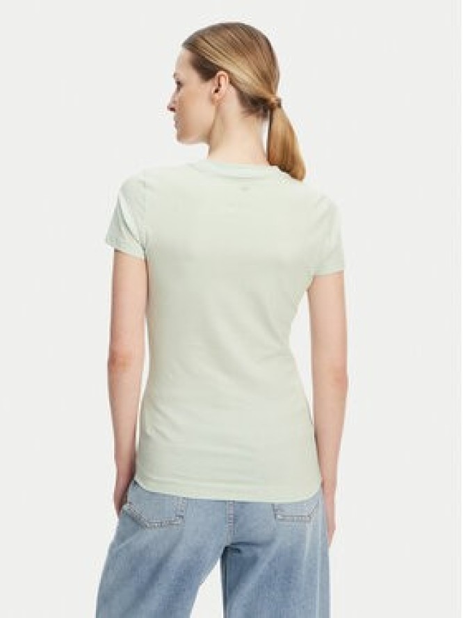 Guess T-Shirt W5GI07 J1314 Turkusowy Slim Fit