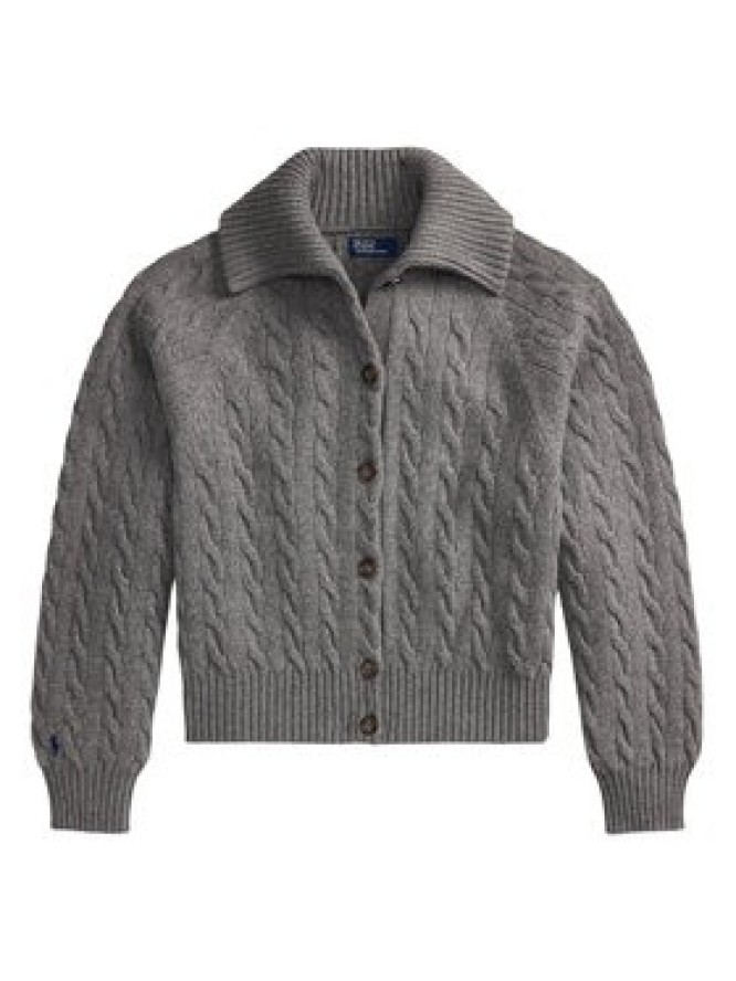 Polo Ralph Lauren Kardigan 211B17757002 Szary ciemny Relaxed Fit