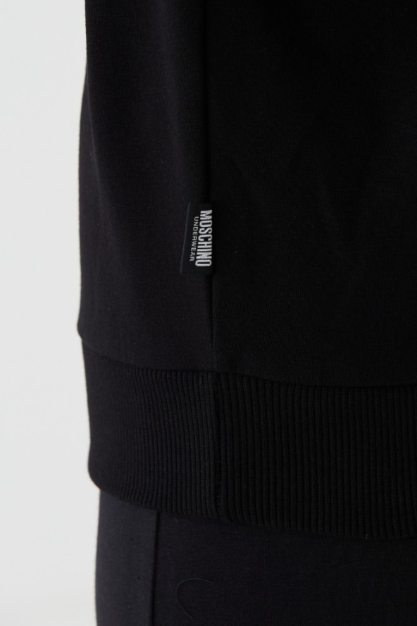 MOSCHINO Czarna damska bluza z misiem, Rozmiar L