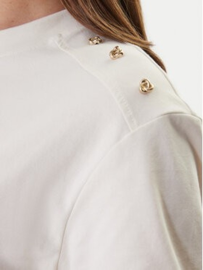 Guess T-Shirt GUESS x NORTH SAILS W6GI03 K2657 Écru Relaxed Fit