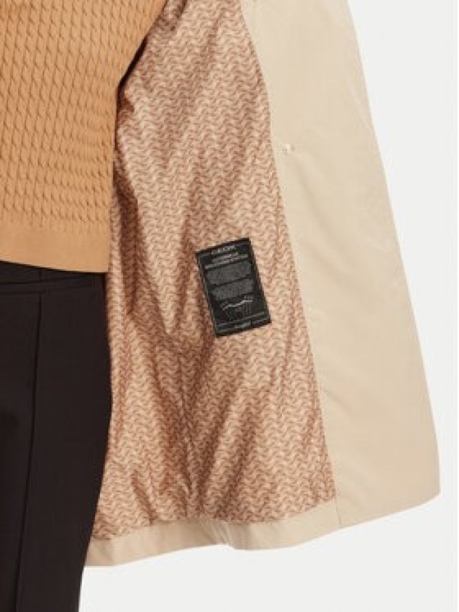 Geox Płaszcz przejściowy Claudin W5522N T3070 F5248 Écru Regular Fit