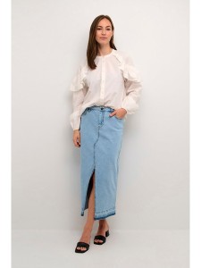 CULTURE Spódnica dżinsowa w kolorze błękitnym rozmiar: 38