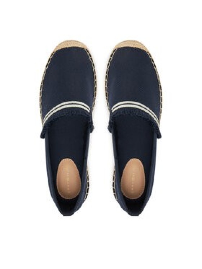 Tommy Hilfiger Espadryle Fringe Canvas Closed Espadrille FW0FW08881 Granatowy