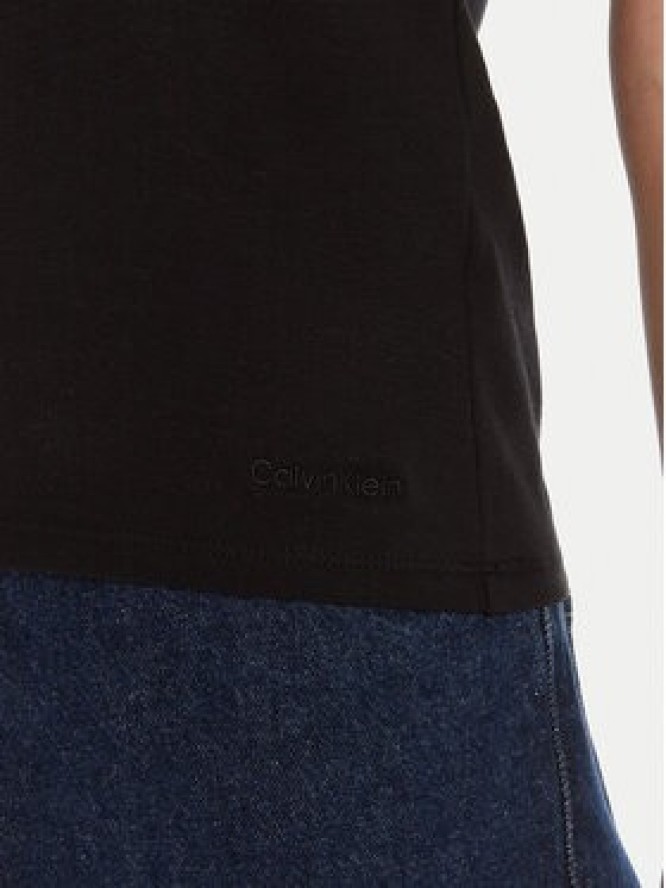 Calvin Klein T-Shirt LV044C216G Czarny Regular Fit