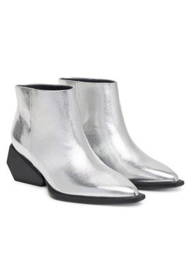 United Nude Botki Ricky Yoyo Mid 1104114116 Srebrny