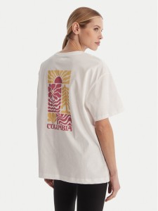 Columbia T-Shirt Rolling Bend™ 2120031 Biały Oversize