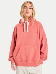 Quiksilver Bluza Essential EQWFT03191 Czerwony Oversize