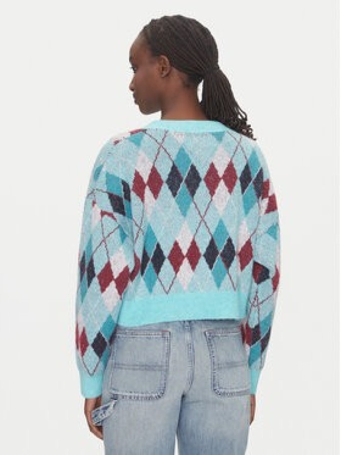 Tommy Jeans Kardigan DW0DW21180 Zielony Relaxed Fit