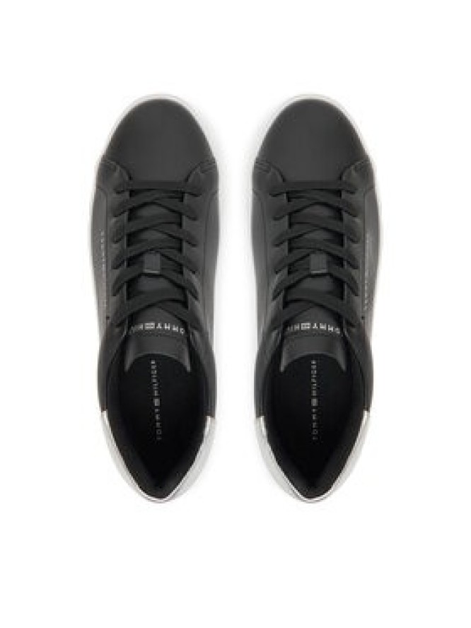 Tommy Hilfiger Sneakersy Essential Platform Court Sneaker FW0FW08756 Czarny