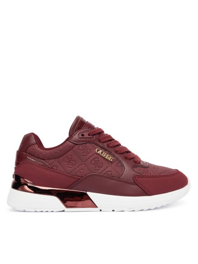 Guess Sneakersy FLFM16 ELE12 Bordowy