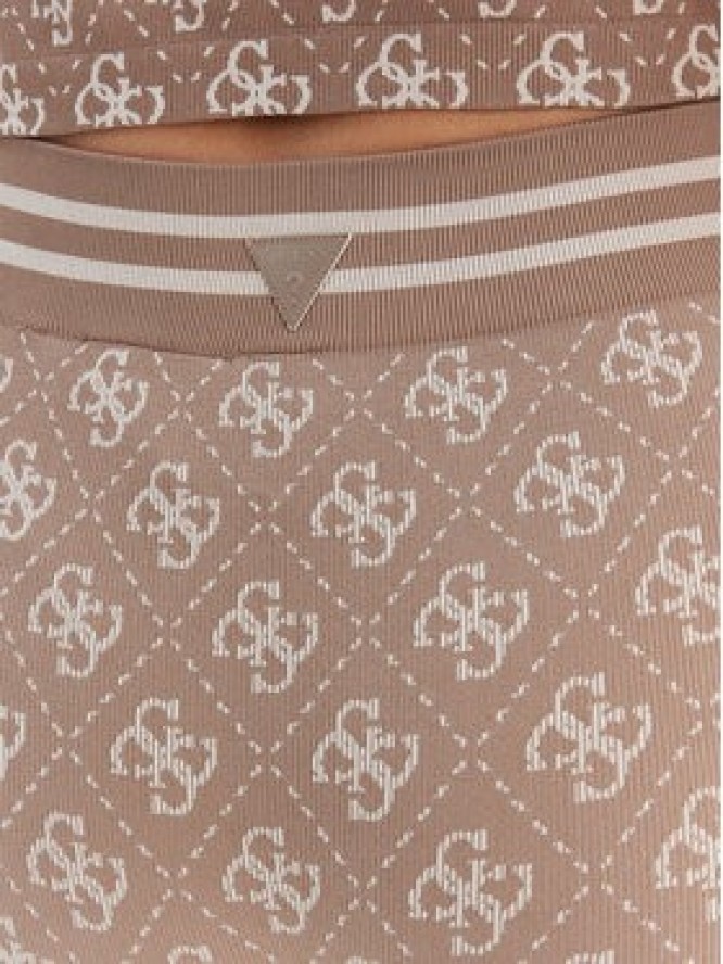 Guess Legginsy V5BB13 K2000 Brązowy Slim Fit