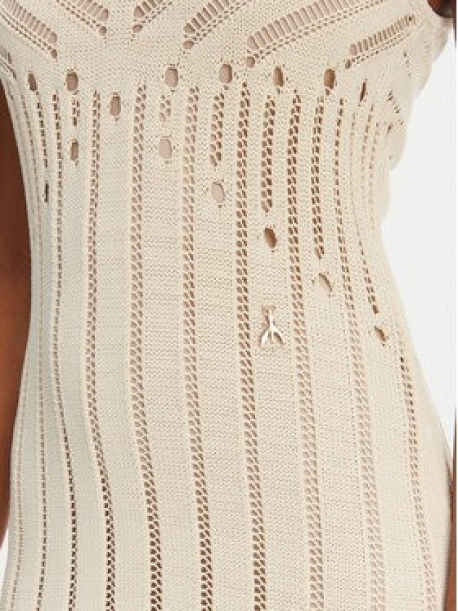 Patrizia Pepe Sukienka dzianinowa 2A2916/K260-B823 Beżowy Regular Fit