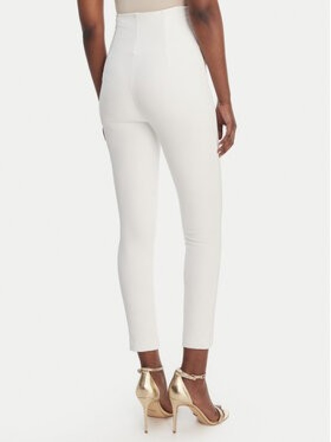 Elisabetta Franchi Spodnie materiałowe PA-158-61E2-V350 Biały Skinny Fit
