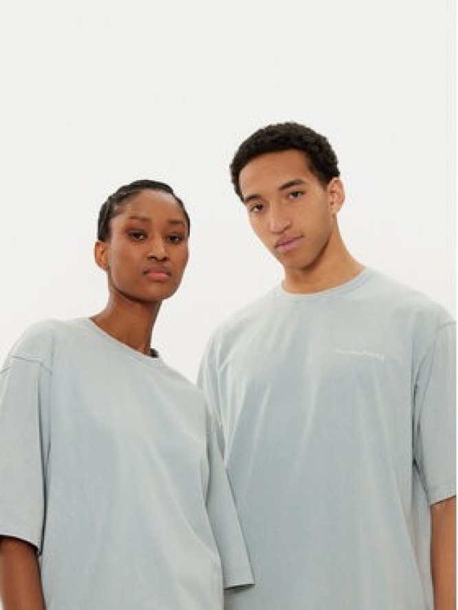 Filling Pieces T-Shirt Unisex 7441378 Zielony Boxy Fit