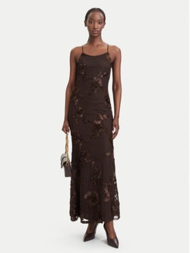 Vero Moda Sukienka koktajlowa VmQuinn 10348532 Brązowy Regular Fit