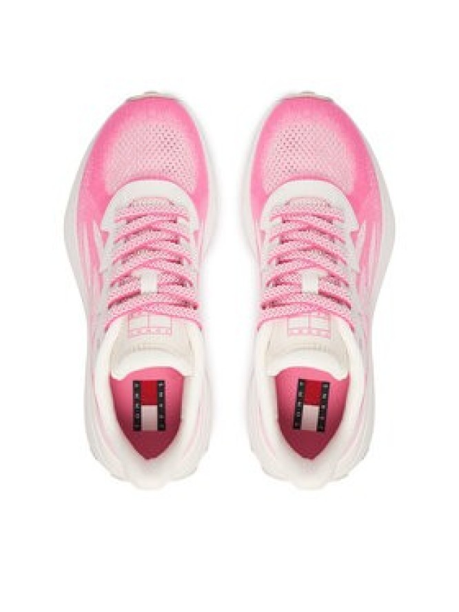 Tommy Jeans Sneakersy Tjw Sporty Knit Runner EN02962 Écru