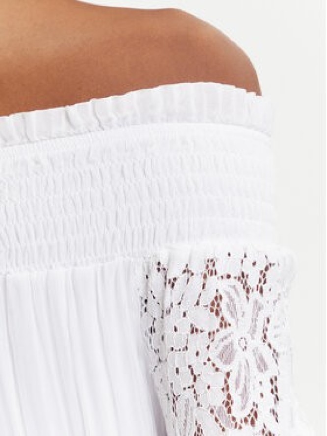 Guess Sukienka codzienna W5GK24 WE550 Biały Classic Fit