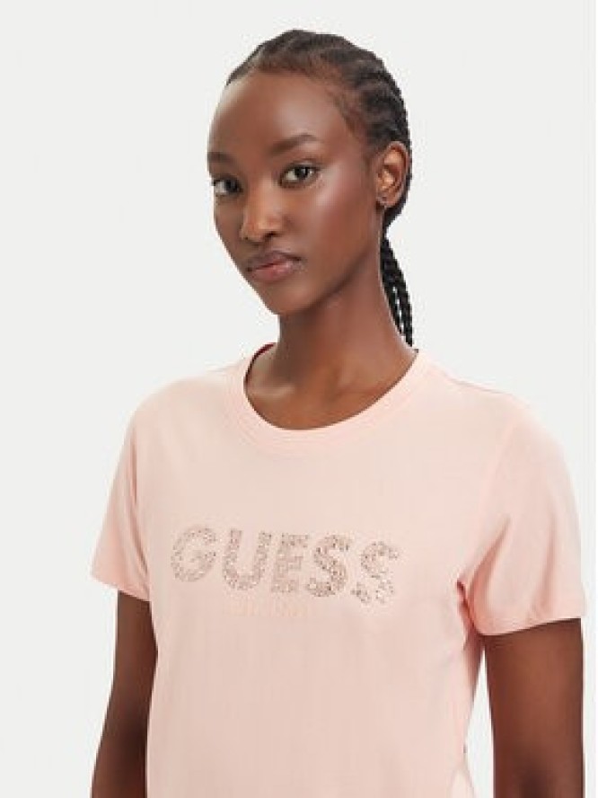Guess T-Shirt W6GI15 K3035 Koralowy Regular Fit