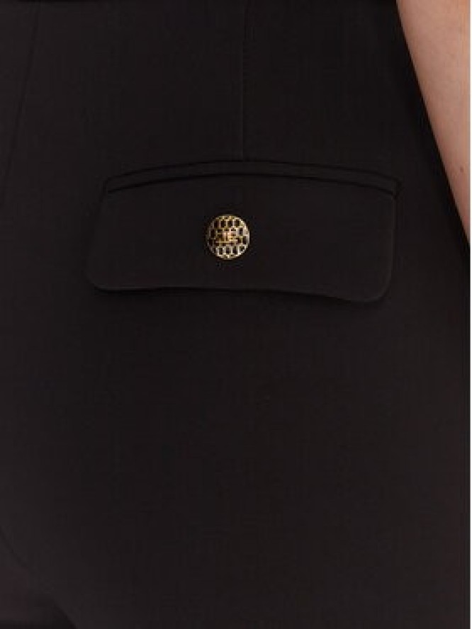 Elisabetta Franchi Spodnie materiałowe PA-141-57E2-V420 Czarny Regular Fit