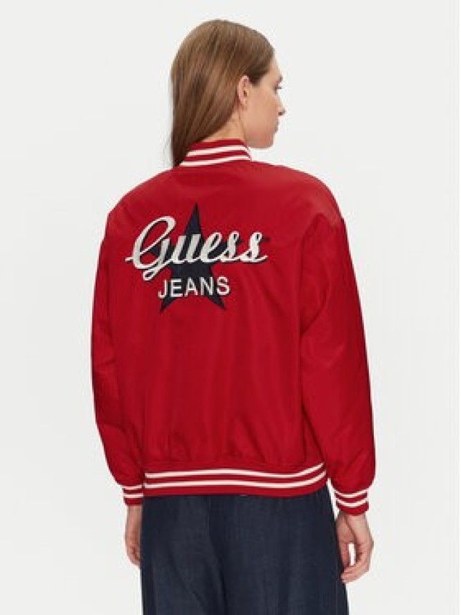 Guess Jeans Kurtka bomber W5RL43 WHAA2 Czerwony Regular Fit