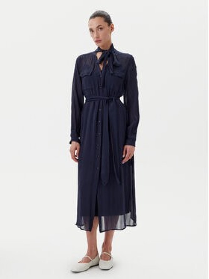 TWINSET Sukienka koszulowa 251TP2260 Granatowy Loose Fit