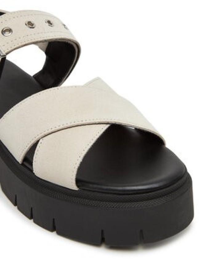 HUGO Sandały Kris_Sandal_BKSD 50541753 Écru