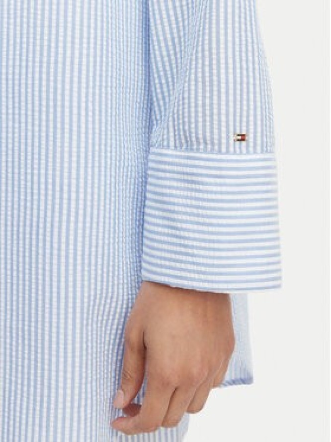 Tommy Hilfiger Koszula Seersucker UW0UW06474 Niebieski Regular Fit