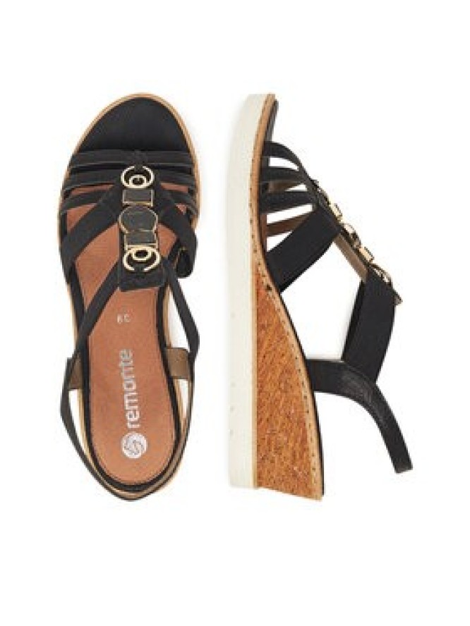 Remonte Sandały R6264-00 Czarny