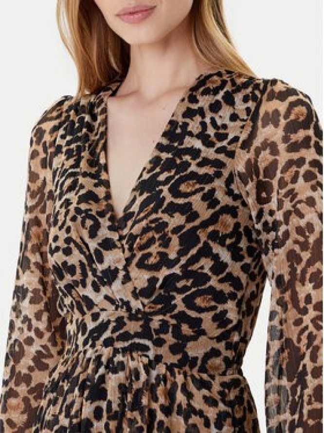 Morgan Sukienka codzienna 252-RLION Brązowy Regular Fit