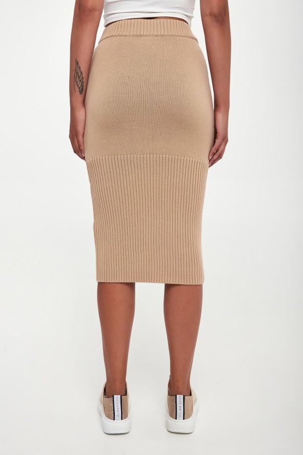 Spódnica midi wełniana ARMANI EXCHANGE