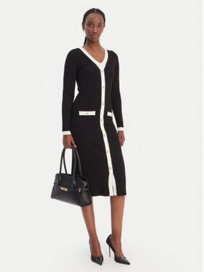 Guess Sukienka dzianinowa W6RK38 Z3HP2 Czarny Regular Fit