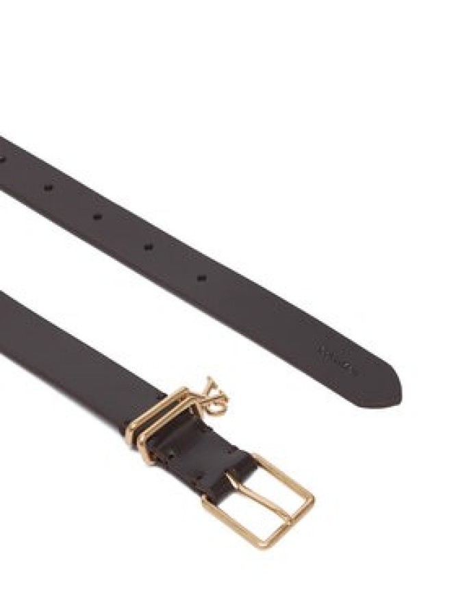Calvin Klein Pasek Monogram Charm Keeper Belt 25Mm LV04F7086G Brązowy ciemny