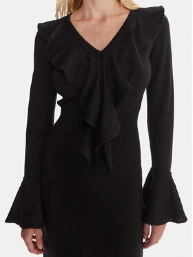 Luisa Spagnoli Sukienka dzianinowa Malimba 100110 Czarny Slim Fit