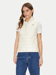 Guess Jeans Bezrękawnik W5RN55 WHAB2 Écru Regular Fit