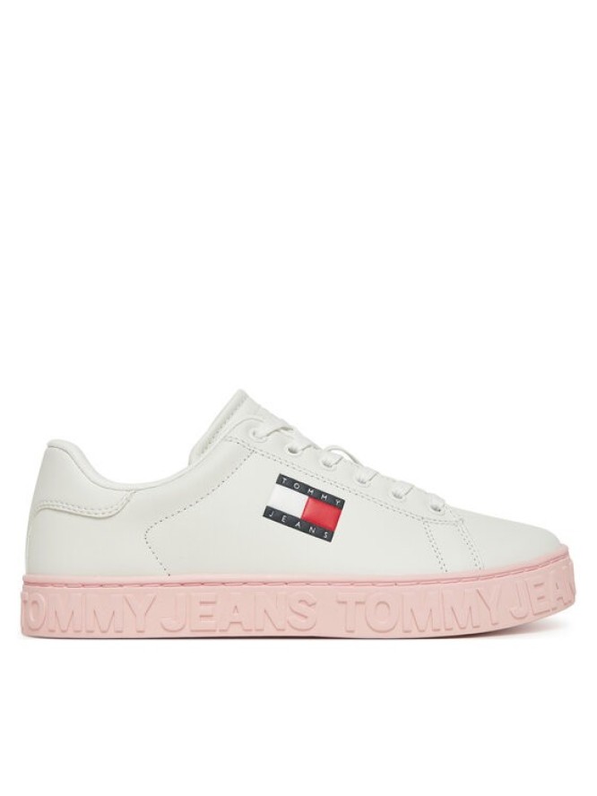 Tommy Jeans Sneakersy Tjw Logo Outsole Sneaker Ess EN0EN02703 Biały