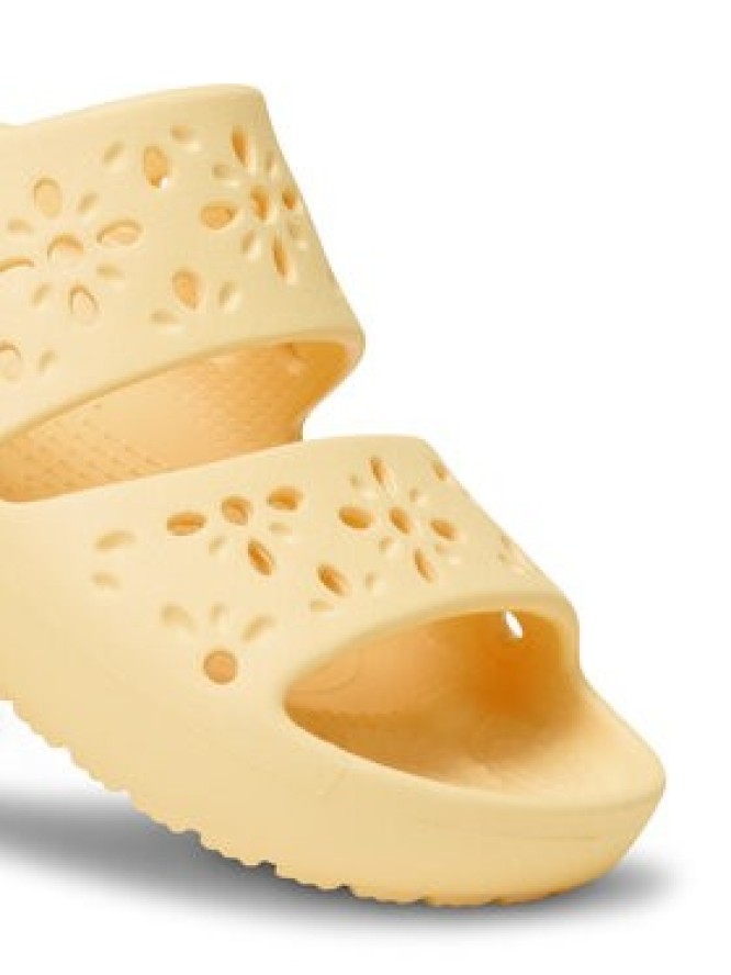 Crocs Klapki Classic Floral Cutout Sandal 210966 Pomarańczowy