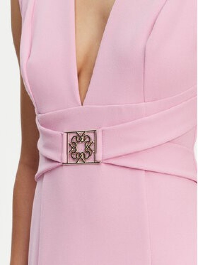 Rinascimento Sukienka koktajlowa CFC0123769003 Różowy Regular Fit