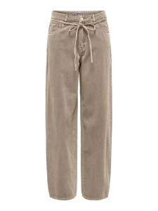 ONLY Jeansy Gianna 15372521 Beżowy Straight Leg