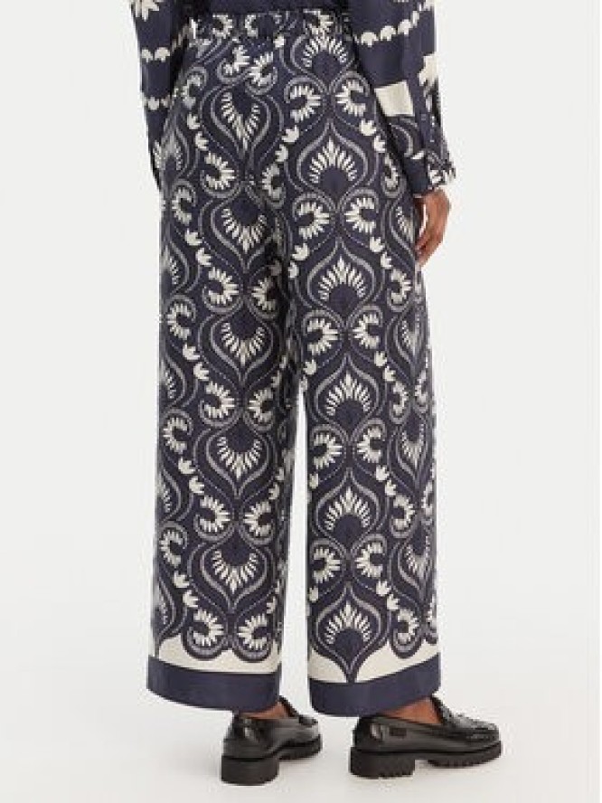 Weekend Max Mara Spodnie materiałowe Ottico 2615131011 Granatowy Wide Leg