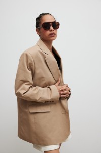 Klasyczna marynarka w kolorze CLASSIC BEIGE - NOMEE-M/L