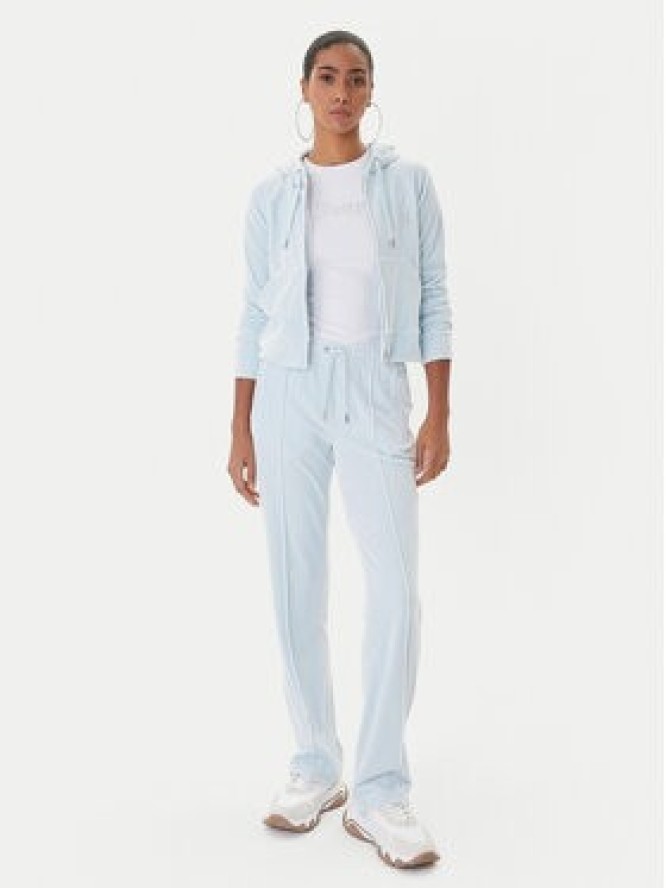 Juicy Couture Bluza Madison JCWAS225306 Błękitny Slim Fit
