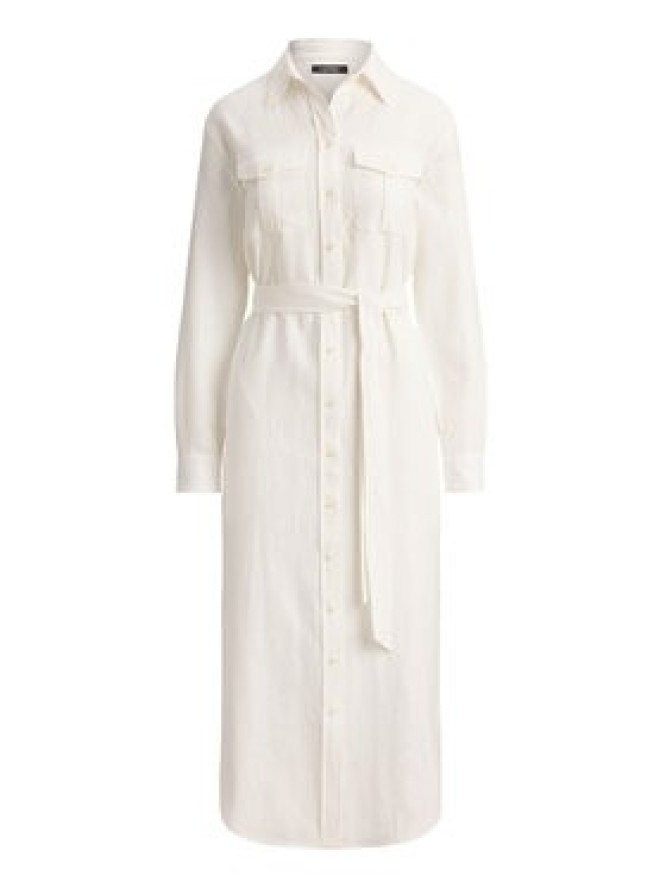 LAUREN RALPH LAUREN Sukienka koszulowa 200P13685001 Écru Regular Fit