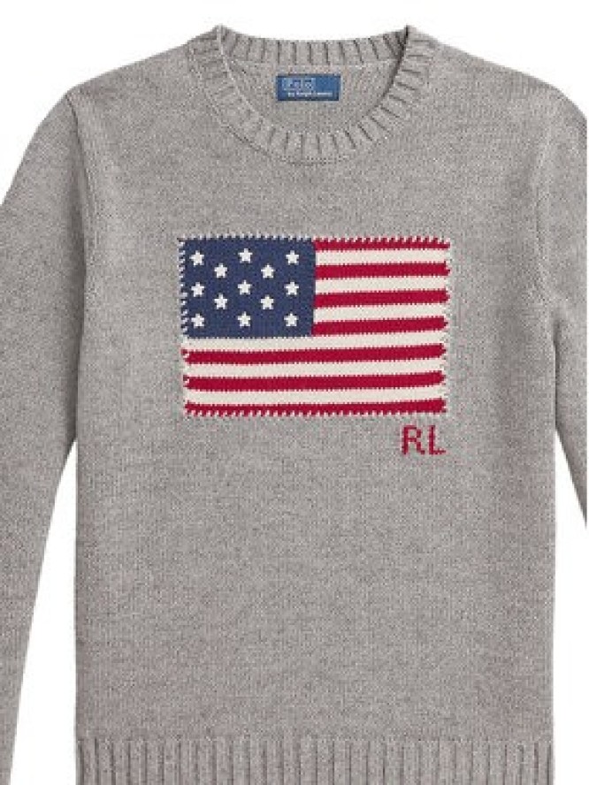 Polo Ralph Lauren Sweter 211B28830002 Szary Regular Fit